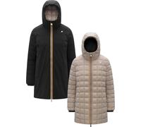 K-Way - Reversible Parka in Primaloft® - Sophie St Thermo Double Black Pure Beige Cashmere for Women - Size M Beige M