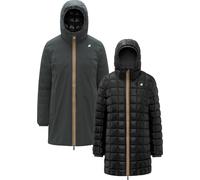 K-Way - Reversible Parka in Primaloft® - Sophie St Thermo Double Green Blackish Black Pure for Women - Size S Black S