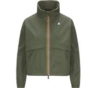 K-Way - Short water-repellent and windbreaker jacket - Aubette Memory Touch Green Lichen for Women - Size S - Khaki Khaki S