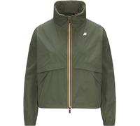 K-Way - Short water-repellent and windbreaker jacket - Aubette Memory Touch Green Lichen for Women - Size M - Khaki Khaki M