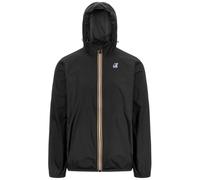 K-Way - Compactable waterproof and breathable windbreaker jacket - Le Vrai 4.0 Claude Black Pure for Men - Size XL Black XL