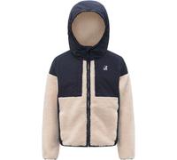 K-Way - Two-material Jacket - P.Samson 4.0 Orsetto Blue Depht Ecru - Kid Size 10 y - Navy Navy 10 y