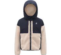 K-Way - Two-material Jacket - P.Samson 4.0 Orsetto Blue Depht Ecru - Kid Size 6 y - Navy Navy 6 y