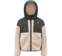 K-Way - Two-material Jacket - P.Samson 4.0 Orsetto Green Blackish - Kid Size 10 y Green 10 y