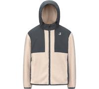 K-Way - Two-material Jacket - Samson 4.0 Orsetto Grey Shadow Dk Ecru for Men in Nylon - Size L Grey L