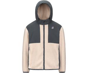 K-Way - Two-material Jacket - Samson 4.0 Orsetto Grey Shadow Dk Ecru for Men in Nylon - Size S Grey S