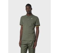 K-WAY Vincent Pique short sleeve polo shirt cane green - L