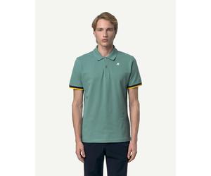 K-WAY Vincent Pique short sleeve polo shirt pastel blue - M