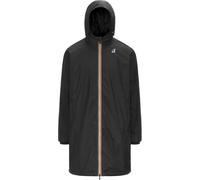 K-Way - Waterproof and compact Long windbreaker Jacket - Le Vrai 4.0 Eiffel East Warm Black Pure for Men - Size S Black