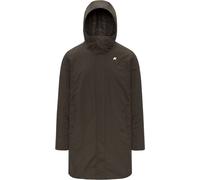 K-Way - Waterproof and insulated parka in natural and synthetic down - Thomas Warm Ottoman Black Olive for Men in Nylon - Size XL - Khaki Khaki XL