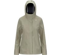 K-Way - Waterproof and windbreaker flared Jacket - Madalina Bonded Green Oak Blue Depht for Women - Size L Green L