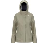 K-Way - Waterproof and windbreaker flared Jacket - Madalina Bonded Green Oak Blue Depht for Women - Size M Green M