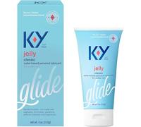 K-Y Jelly Lube, Personal Lubricant, Water-Based Formula, Safe to Use with Latex Condoms, for Men, Women and Couples, 4 FL OZ (Pack of 1)