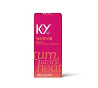 K-Y Warming Liquid Lube, Sensorial Personal Lubricant, Glycerin Based Formula, Safe to Use with Latex Condoms, for Men, Women and Couples, 2.5 FL OZ