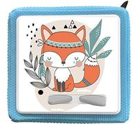 K002 | Protective Cover Screen Protector for Toniebox, Self-Adhesive, Perfect Fit Film, Motifs, Accessories for Children, Toy Sticker, Personalised Name of Choice (No. 34 Fox, without Name of Choice)