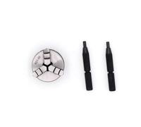 K01-50 3 Jaw Self-Centering Lathe Chuck - M14-1 Thread, 2 Inch - High Precision Woodworking Tool 1 Set