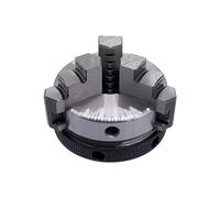 K01-50 50mm Lathe Mini Chuck 3 Jaws Woodworking Hand Chuck with Mounting Thread Screw Rod Self-Centering Lathe Chuck Tool