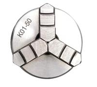 K01-50/63/80/100 3 Jaw Self-Centering Manual Scroll Wood Lathe Chuck - High Precision and Durable(K01-50)