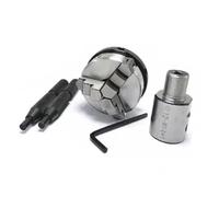 K01-50 Chuck 50mm 2" Lathe Jaw Manual Mini Self-Centering Chuck Connecting Rod M14 Adapter(TypeF)