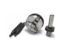 K01-50 Chuck 50mm 2" Lathe Jaw Manual Mini Self-Centering Chuck Connecting Rod M14 Adapter(TypeK)