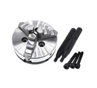 K01-50 Lathe Chuck 3 Jaw 4 Jaw M14*1 Connecting Rod K01-63 80 K02-50 63 80B Self-Centering Mini Metal for Wood Lathe Tools(K01-80B)