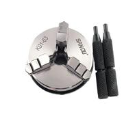 K01-63 63mm 3-jaw Chuck 2.5 inch Linkage,Manual Chuck Threaded Hole Fou Mini Lathe Woodworking, Machine Tool Accessories