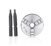 K01-63 63mm 3-jaw Chuck 2.5 Inch Manual Chuck Threaded Hole Fou Mini Lathe Woodworking Machine Tool Accessories