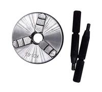 K01-63 63mm Lathe Mini Chuck 3 Jaws Woodworking Hand Chuck with Mounting Thread Screw Rod Self-Centering Lathe Tool