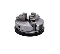 K01-63 63mm Mini Chuck 3 Jaws Hand Chuck with Mounting Thread Screw Rod Self-Centering Chuck Tool
