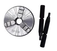 K01-63 Lathe Mini Chuck 3 Jaws Woodworking Hand Chuck with Mounting Thread Screw Rod Self-Centering Lathe Tool 63mm