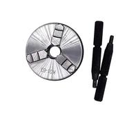 K01-63 Lathe Mini Chuck 3 Jaws Woodworking Hand Chuck with Mounting Thread Screw Rod Self-Centering Lathe Tool 63mm