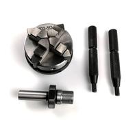 K02-50 50mm Mini 4 Jaw Reversible Self-Centering M14 Thread Mount Lathe Chuck with Lock Rods K02-50 Chuck Connecting Rod