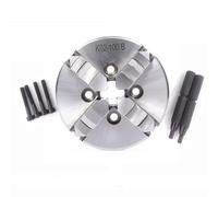 K02-50/63/80B/100B Mini Manual 4-Jaw Lathe Chuck, 0.1mm Precision for Non-Ferrous Metals & Plastics, for Instrument Lathes and Small Parts Machining(100mm)