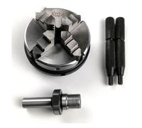 K02-63 63mm Mini 4 Jaw Reversible Self-Centering M14 Thread Mount Lathe Chuck with Lock Rods K02-63 Connecting Rod