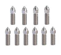 K1 10PCS Nickel Plating Copper Alloy Nozzles Kit, 3D Printer High Temperature and Wear Resistance 6PCS 0.4mm Nozzles and 2PCS 0.6mm, 0.8mm Nozzles Kit for K1, K1 Max