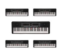 K1+ 61-Note Key-Lighting Keyboard with Bluetooth by Gear4music, 5 Pack | Ideal for Schools Tutors and Universities, 61 Backlit Keys, 300 Sounds and Rhythms with Drum Pads, Headphone Output, 5 Pack