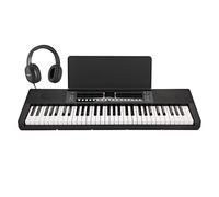 K1+ 61-Note Key-Lighting Keyboard with Bluetooth by Gear4music Headphone Pack