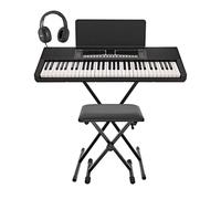 K1 Compact Portable 61-Key Keyboard Piano with Stand for Beginners by