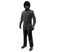 K1 RaceGear Unisex's K1 Outlaw Adult One-Piece Fire Suit SFI Rated Auto Race, Black, Grey, L