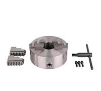 K10-80/100/125/160/200/250 2-Jaw Self-Centering Chuck, Accuracy 0.06mm, 1700-4000RPM, 25-85N.m, for CNC & Manual Lathes Machining Square & Flat Workpieces(3inch)