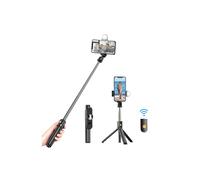 K10s Wireless bluetooth selfie stick foldable mini tripod With LED Light for iPhone Samsung GOPRO Mini Cameras iOS Android