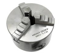 K11-100 3-Jaw Lathe Chuck Manual Self-Centering Metal K11-100 Lathe Chuck with 3 Jaws