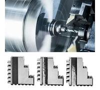 K11-125 External Jaw, 3Pcs 5in Chuck 20CrMnTi High Strength Long Service Life Chuck Jaw
