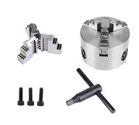 K11-160 Lathe Chuck 6, 3 Jaw Chuck 3 Self Centering Metal Lathe Chuck with Extra Jaws for CNC Drilling Milling Machine