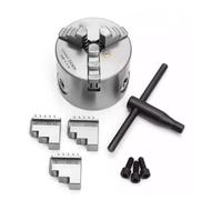 K11 80 3-Jaw Lathe Chuck Manual Self-Centering Metal K11-80 Lathe Chuck with Jaws Machine Tools Accessories