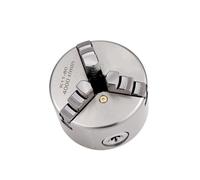 K11-80 80mm 3 Jaw Self-Centering Manual Scroll Chuck for Woodworking Lathes - Durable Hardened Steel Devise