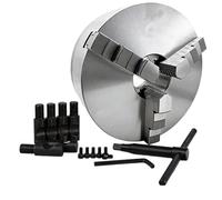 K11-D-Type Short Taper 3-Jaw Self-Centering Chuck, Speed 1500-2500RPM，7°7′30″ Taper, for CNC & Manual Lathes D3/D4/D5/D6/D8 Short Taper Spindle Quick-Change Workpiece(250/D5)