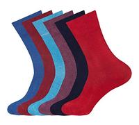 K11 - L10576 Fashion 6 Pairs Non Elastic Diabetic Ladies Socks Girls Womens Socks Easy Grip Loose Soft Top Rich Cotton Socks One Size UK 4-7