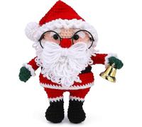 (K11, One size) Christmas Crochet Kit For Beginners, Snowman Dad Beginner Crochet Kit For Adults, Knitting Kit With Step-by-step Video Tutorials