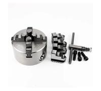 K12-100 4 Jaw Self-Centering 100mm Manual Scroll Chuck for Wood Lathe - Durable & Precise Clamping Solution 1 Set
